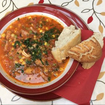 Photo of John's Seafood Soup, with Home Made Bread